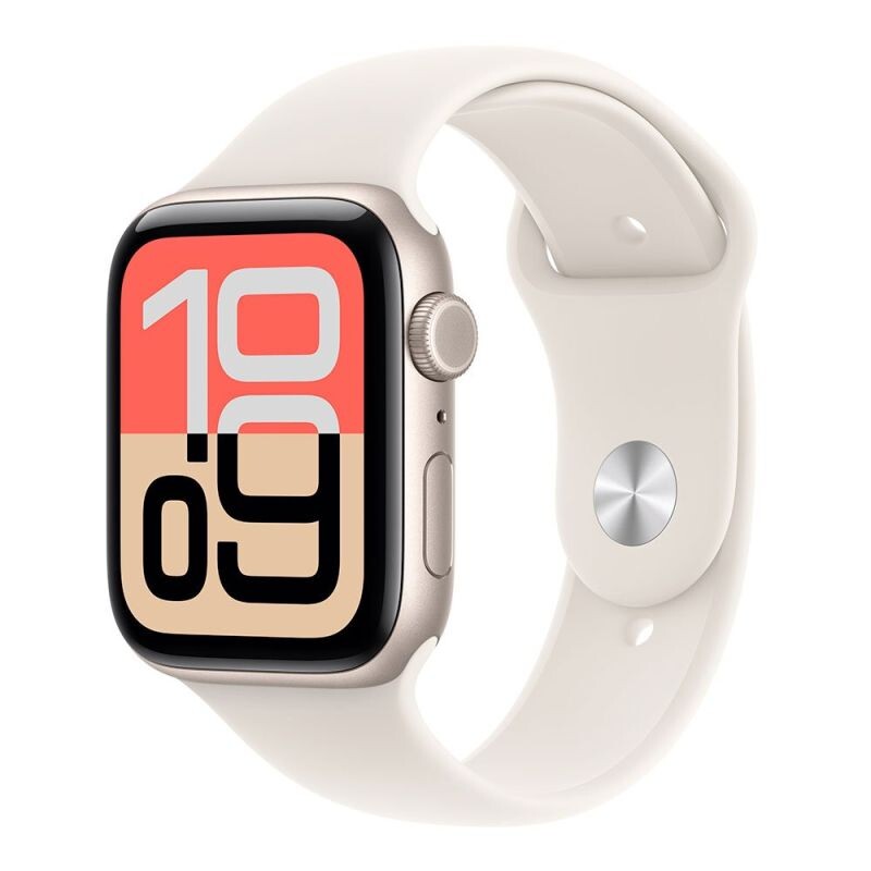 Apple Watch SE 3 GPS + Cellular 44mm Starlight Aluminium Case with Starlight Sport Band - ML MEPF4WFA