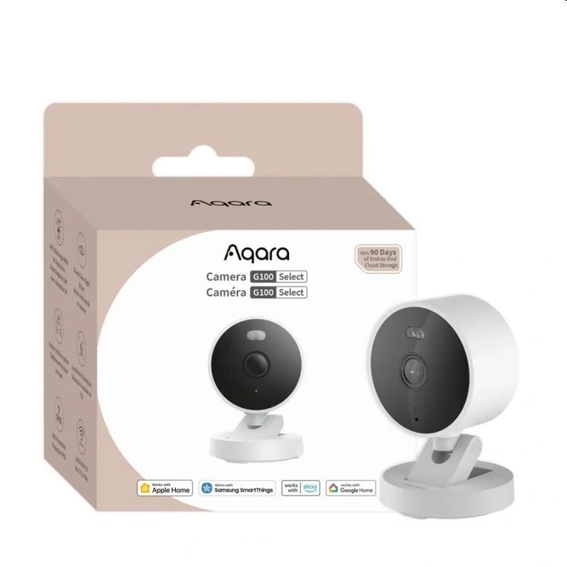 Aqara Smart Home Kamera G100, vnútornavonkajšia WiFi 2K, biela CH-C08D-W