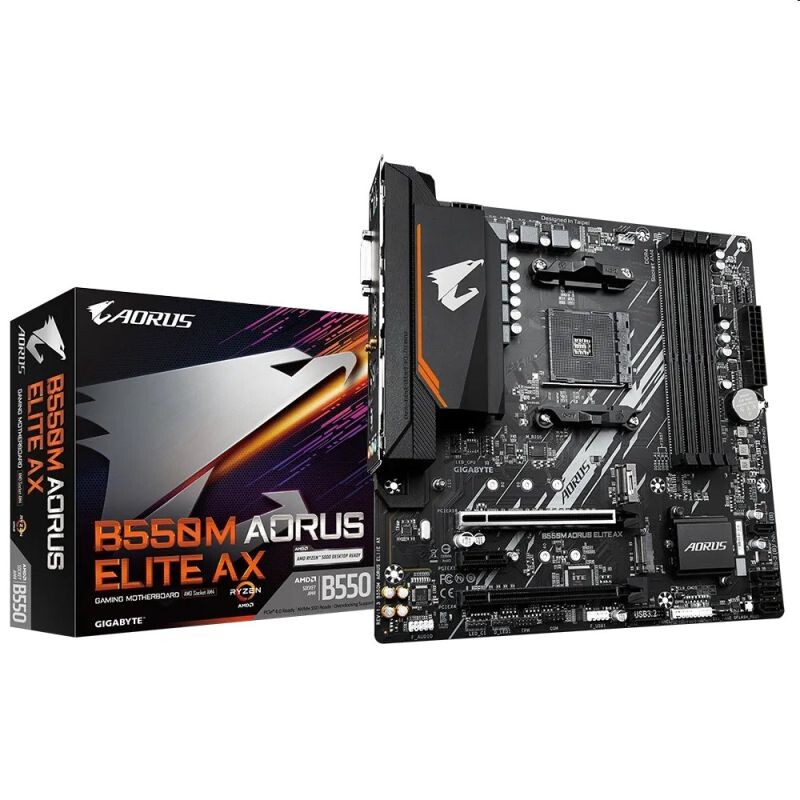 Gigabyte AORUS B550M ELITE AX, AMD B550, AM4, 4xDDR4, mATX B550M AORUS ELITE AX