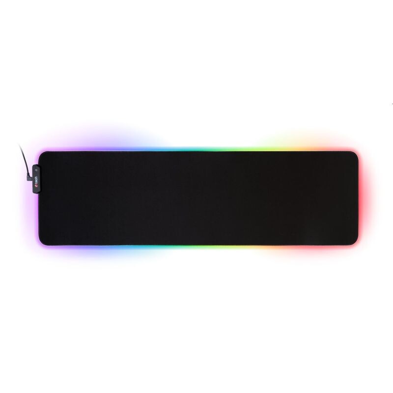 Herná podložka pod myš C-TECH ANTHEA LED XL (GMP-08XL), pre gaming, 7 farebné podsvietenie, USB GMP-08XL