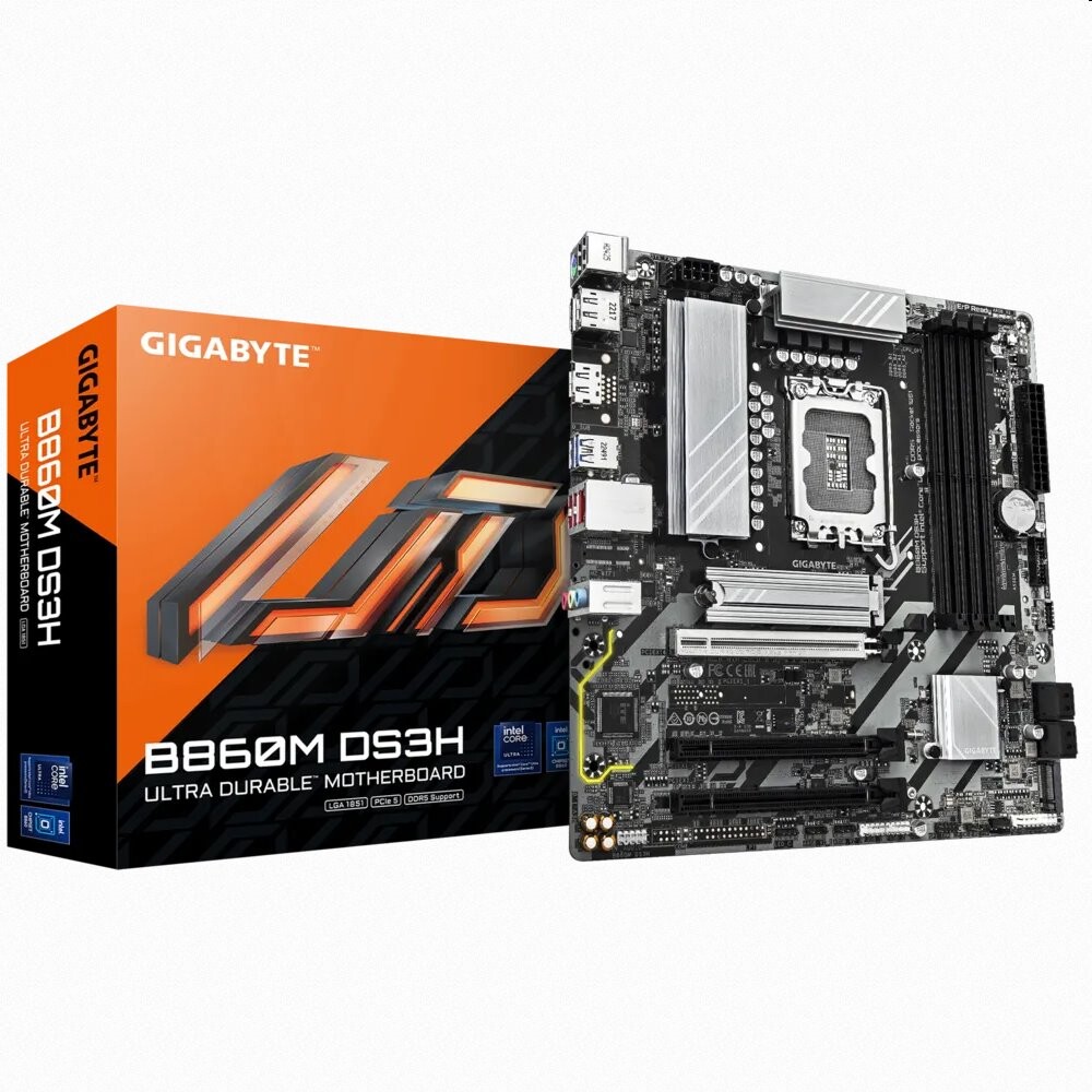 Gigabyte B860M DS3H, Intel B860, LGA1851, 4xDDR5, mATX B860M DS3H