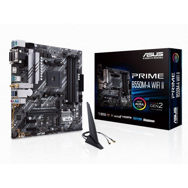 ASUS PRIME B550M-A WIFI II, AM4, 4xDDR4, mATX 90MB19X0-M0EAY0