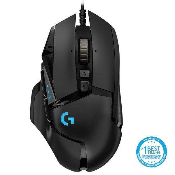 Logitech G502 HERO - káblová herná myš, USB - čierna 910-005470