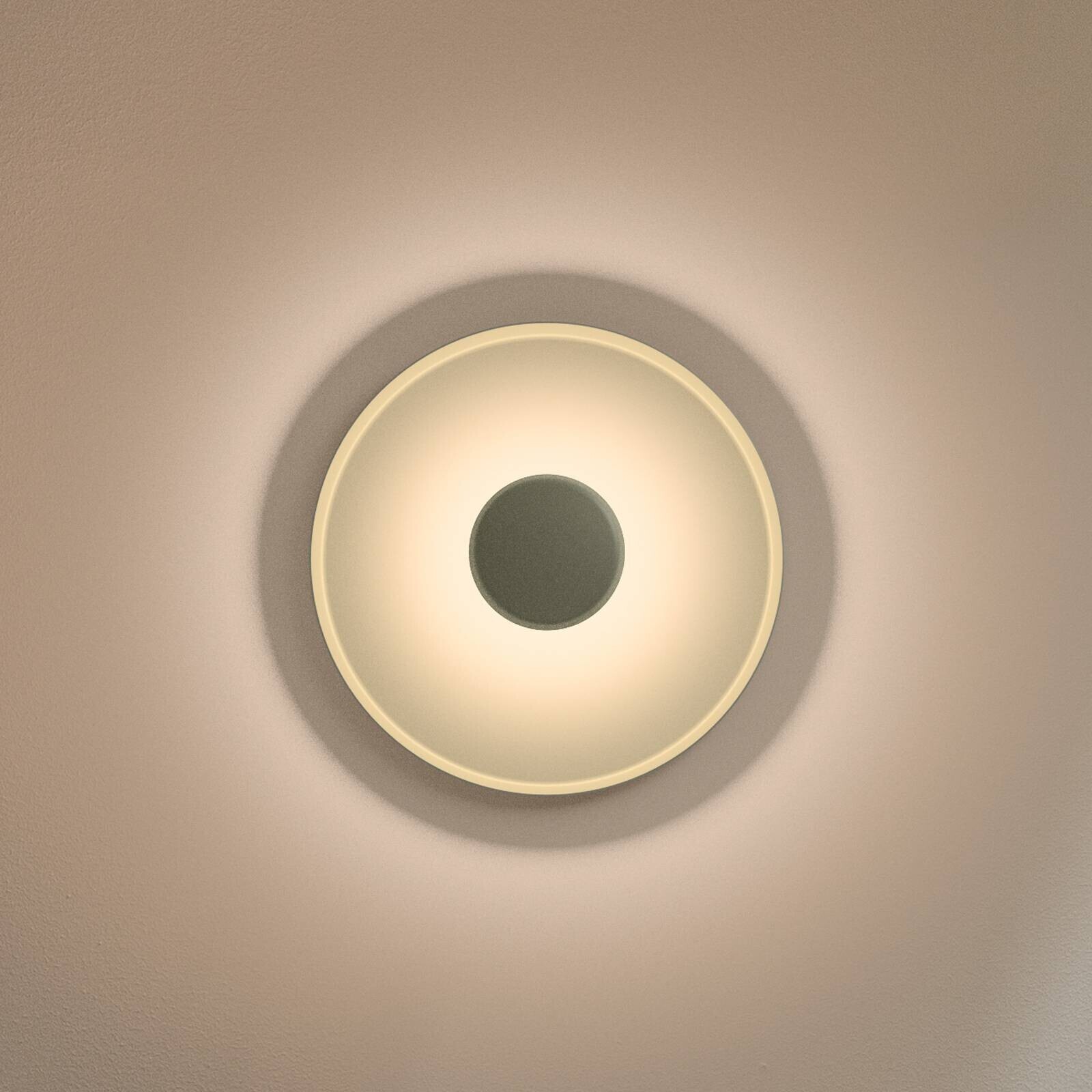 Vibia Top LED nástenné svietidlo Ø 40 cm zelené L1