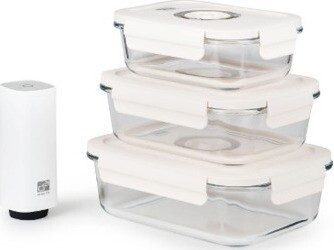 G21 Súprava vákuovacích dóz s pumpou 4 ks