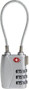 Kufryplus TSA zámok s lankom TL213 strieborný