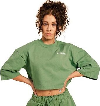 BeastPink Dámske tričko Cropped Serenity Olivine L