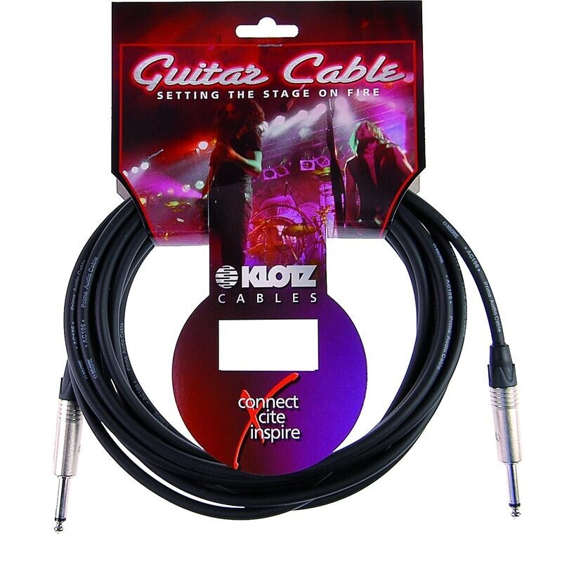 Klotz Prime Standard IKN09PPSW Prístrojový kábel rovný 9 m čierny