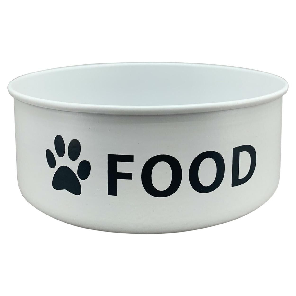 Miska pro psa FOOD 20 cm bílá