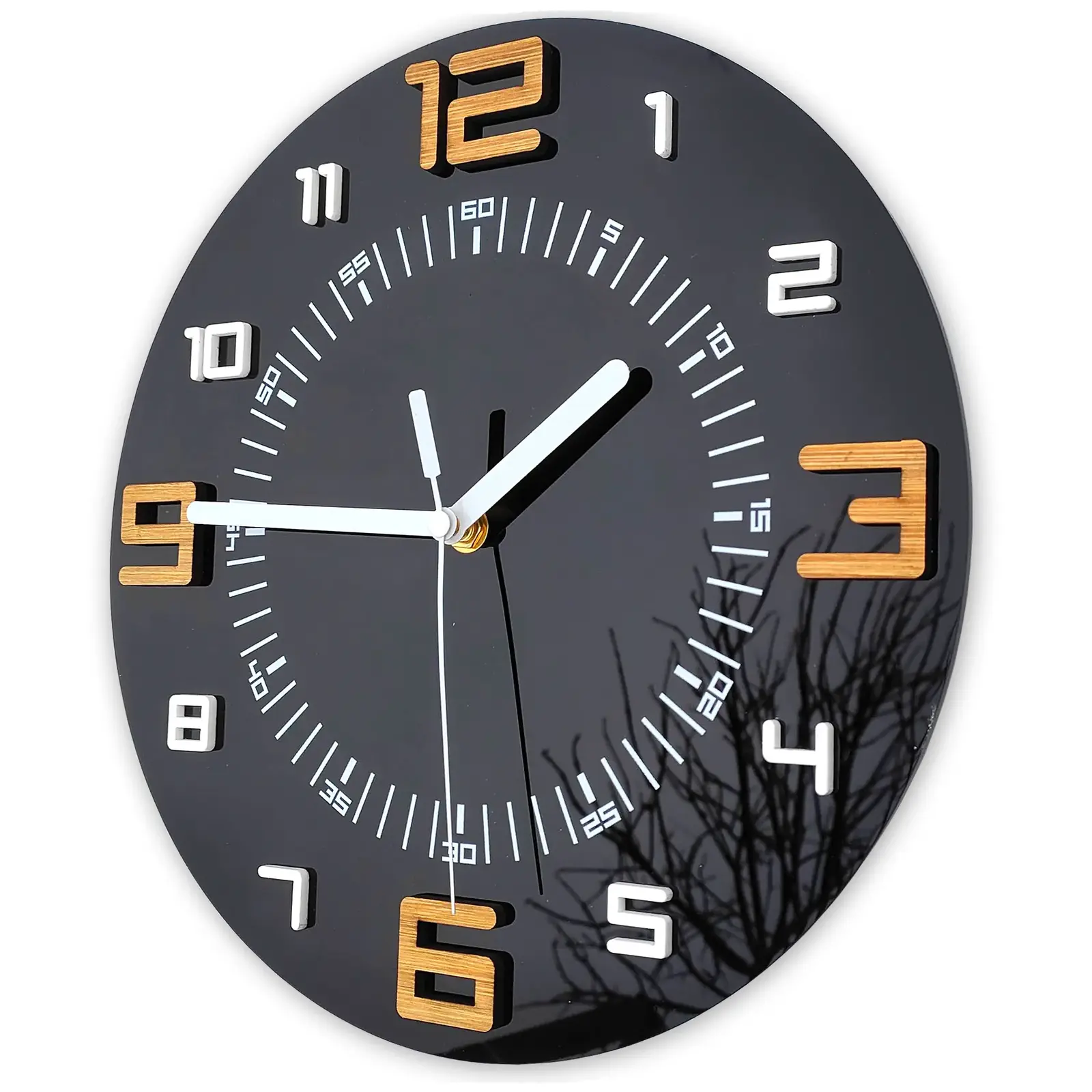 Nástěnné hodiny Alaska 28 cm černé