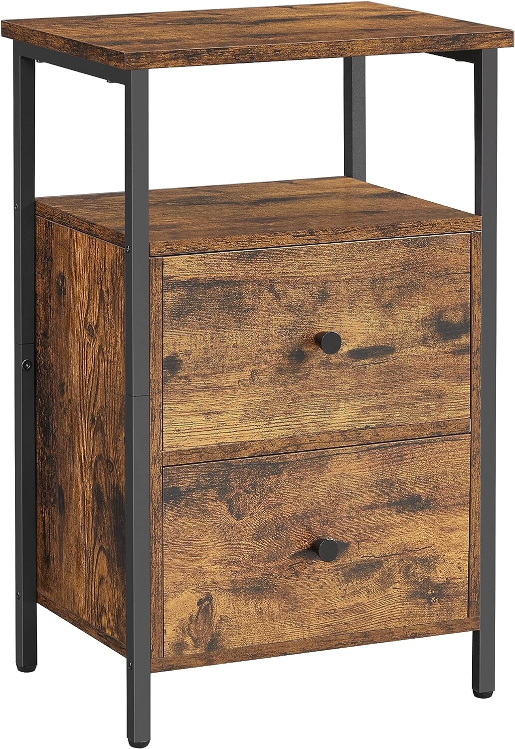 Noční stolek Domo vintage hnědý