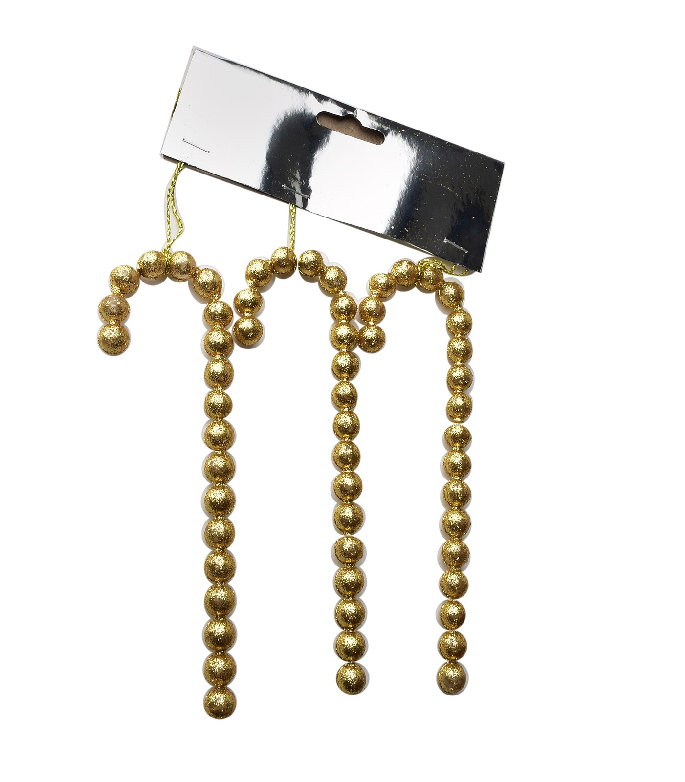 Sada 3 ks vánočních dekorativních ozdob HULA 15 cm zlatá