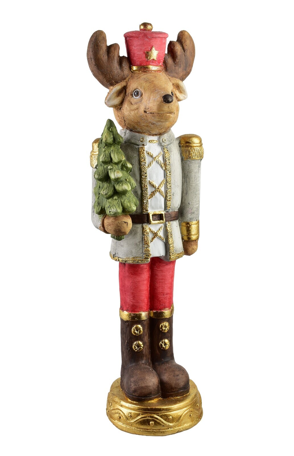 Vánoční figurka Santa Lila 70 cm hnědá/červená