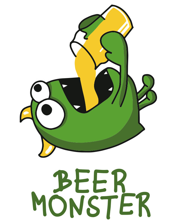 Úzky pivný polliter – Beer Monster | Vtipný darček pre milovníkov piva