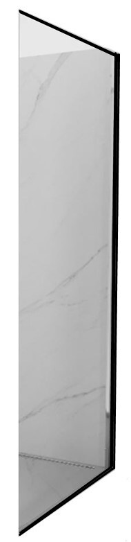 MEXEN - Bočná stena pre Exo 80x200 6mm čierna, transparent 810-080-000-70-00