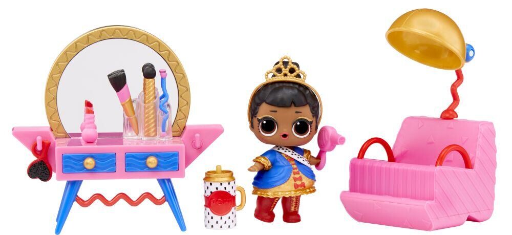 L.O.L. Surprise! Nábytok s bábikou, séria 6 - Salón krásy & Hier Majesty