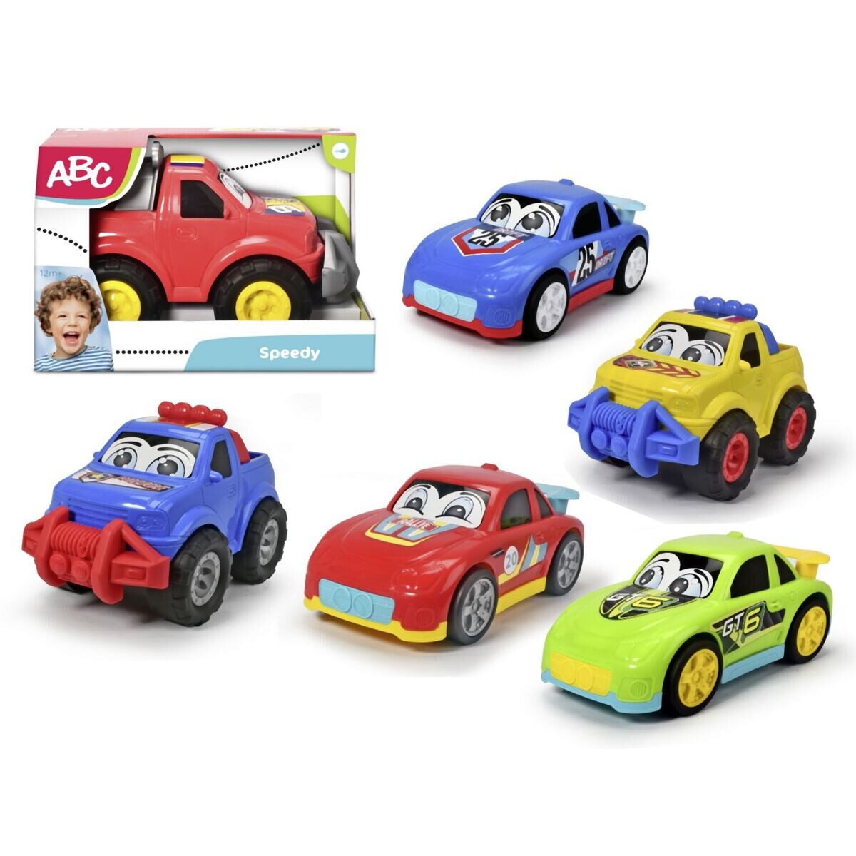 ABC Speedy auto 27 cm, 6 druhov