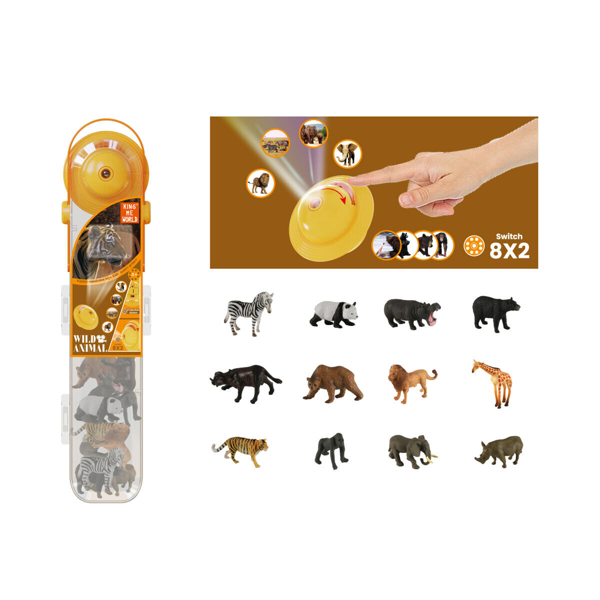 PLEJO Divoké zvieratká s projektorom