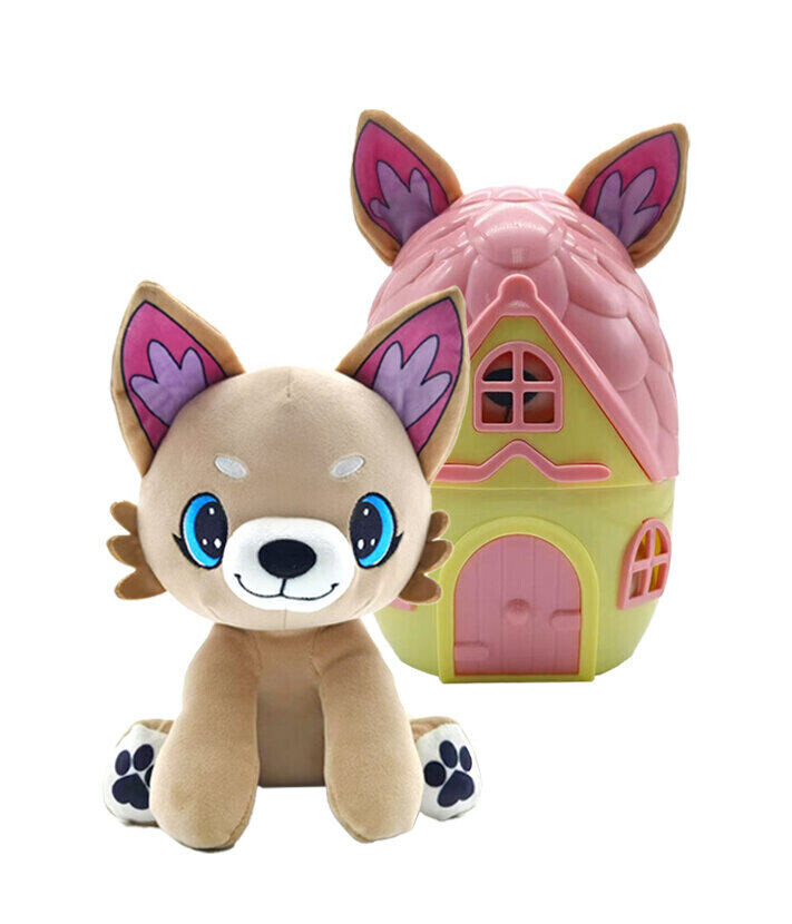 M95018 - STEPPOS PupaDorables Zvieratko v domčeku - Foxy Fluff - svetlo hnedé