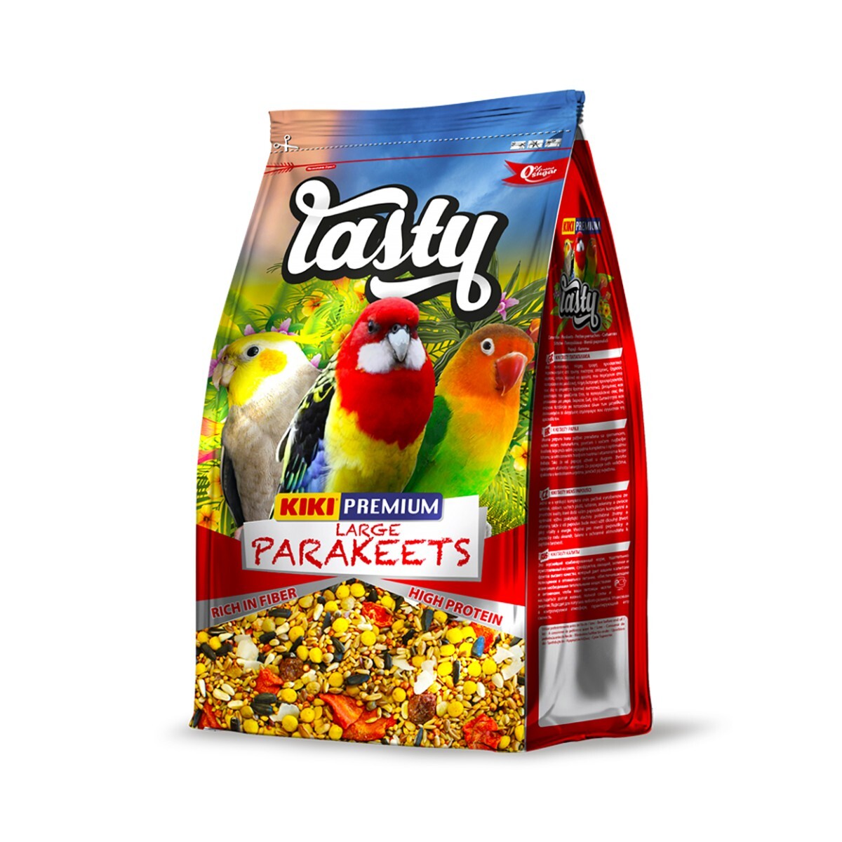 KIKI Premium Tasty Stredný Papagáj - 1kg
