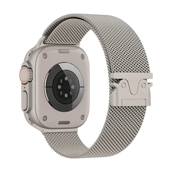Milanese band se sponou pro Apple Watch - Strieborný matný, 42mm, 44mm, 45mm, 49mm