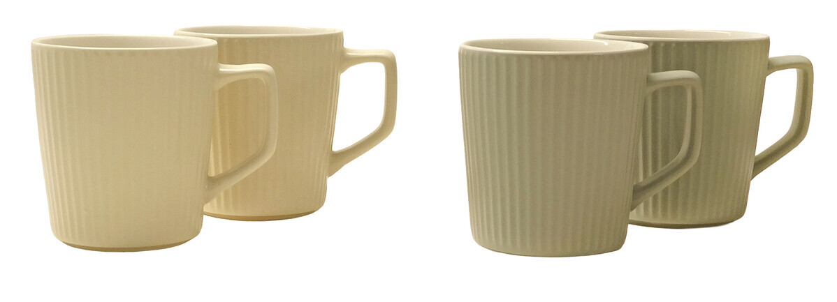 MAKRO - Hrnček keramický 2ks, 10cm rôzne farby