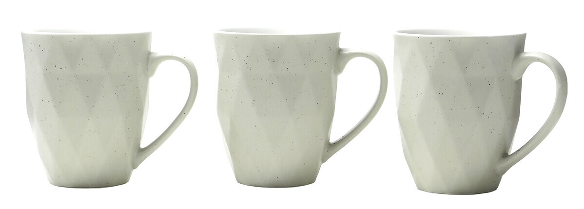 MAKRO - Hrnček keramický 3ks, 10,5cm