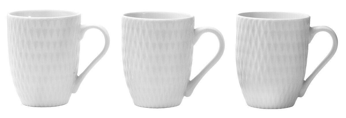 MAKRO - Hrnček keramický sada 3ks, 10,5cm