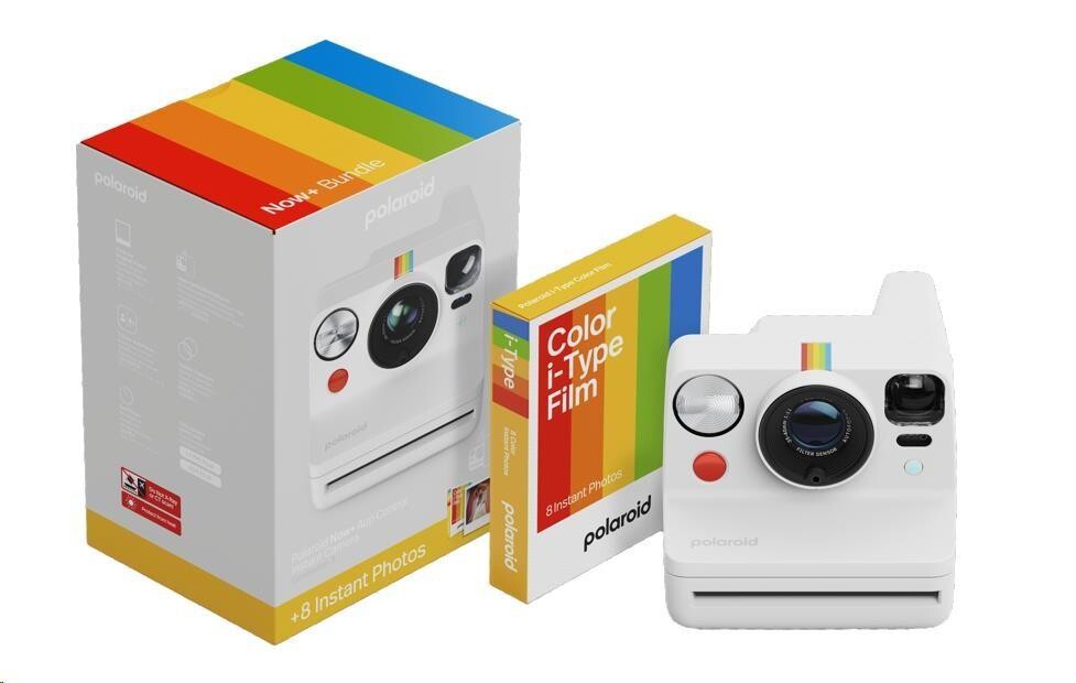 Polaroid Now+ Gen 3 White Bundle with Color Film (8 fotografií)