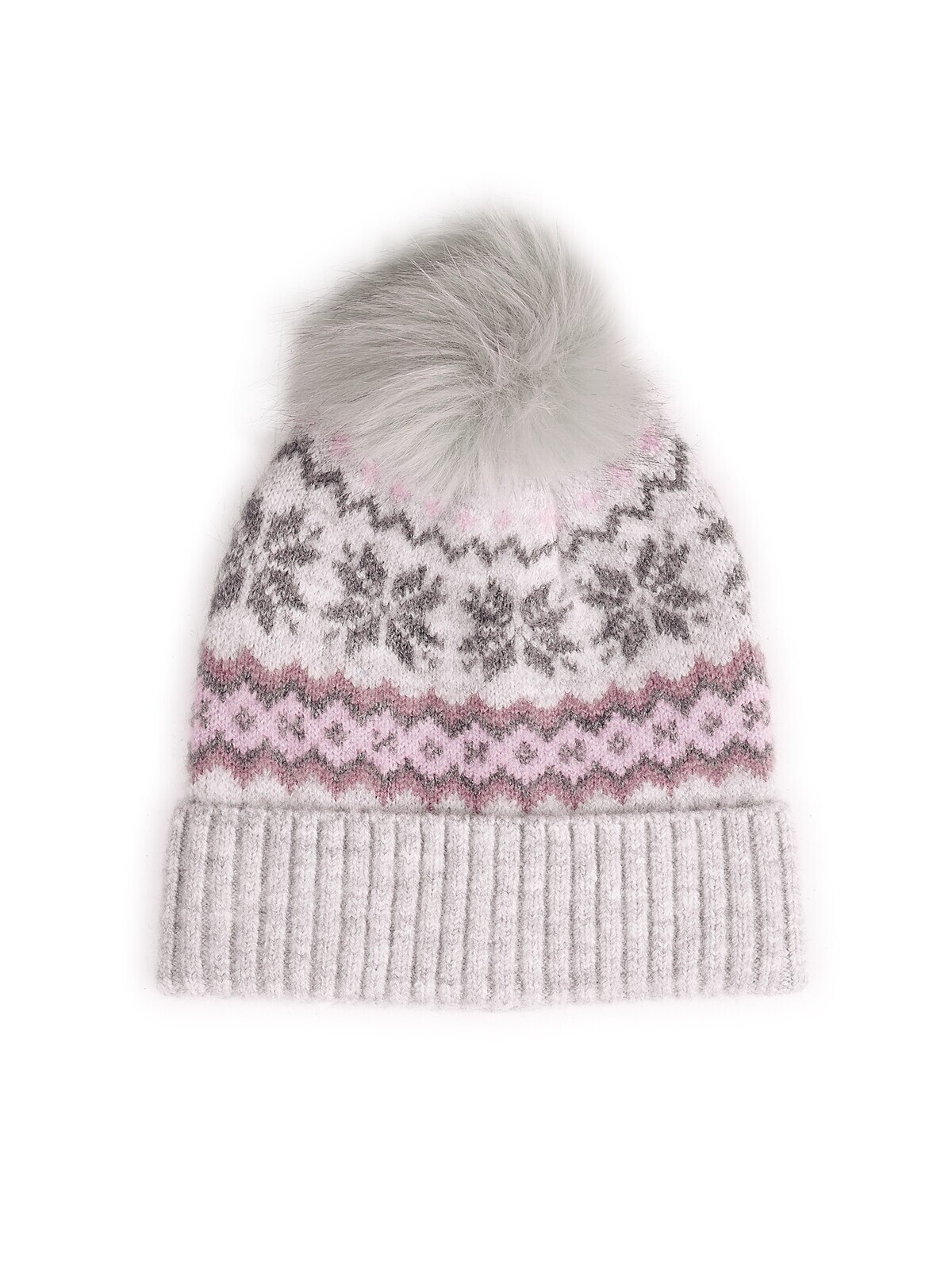 GATE Vzorovaná čiapka s brmbolcom