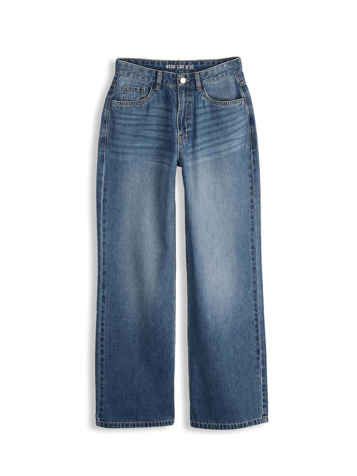 GATE Široké jeansy s vysokým pásom