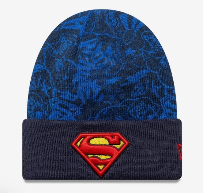 Detská zimná čapica Kids New Era Knit Medium Kids DC Beanie Superman - Youth