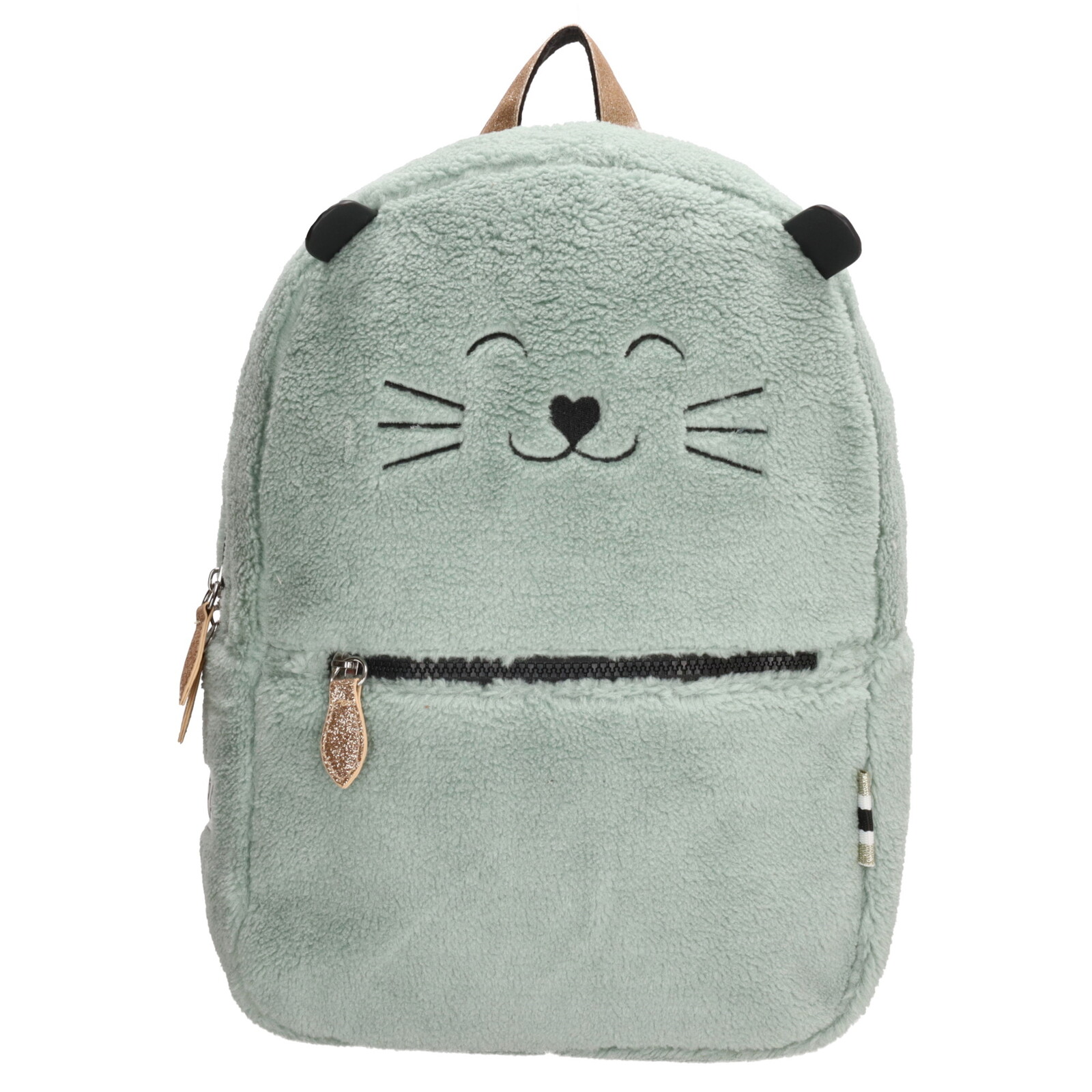 ZEBRA dievčenský plyšový batoh - mint - 9,20L