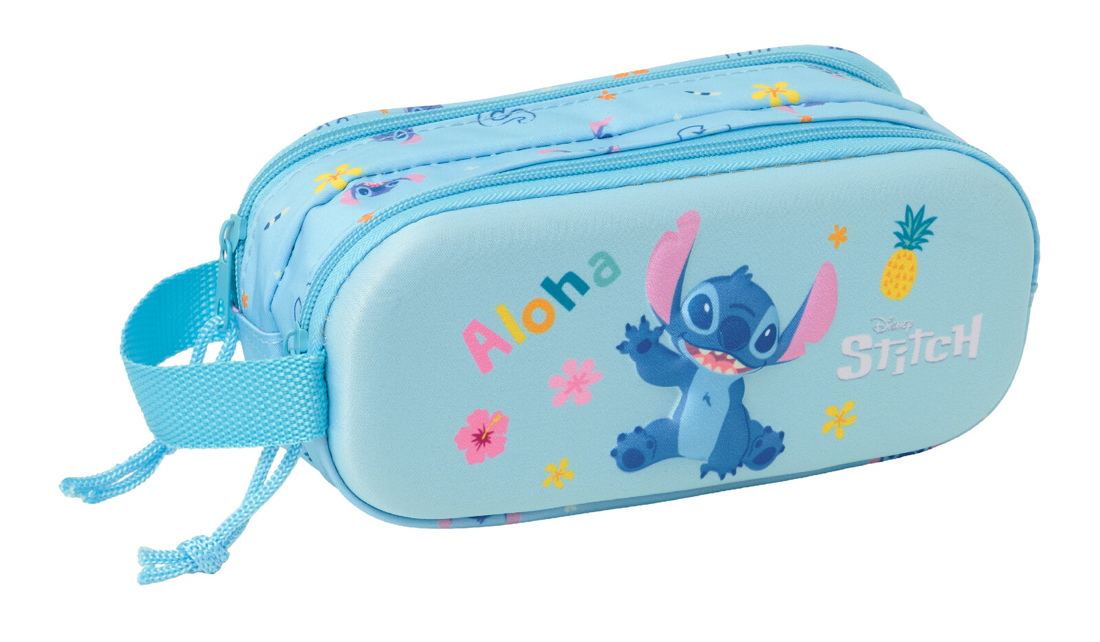 Disney Dvojkomorový 3D peračník Stitch Safta - modrý