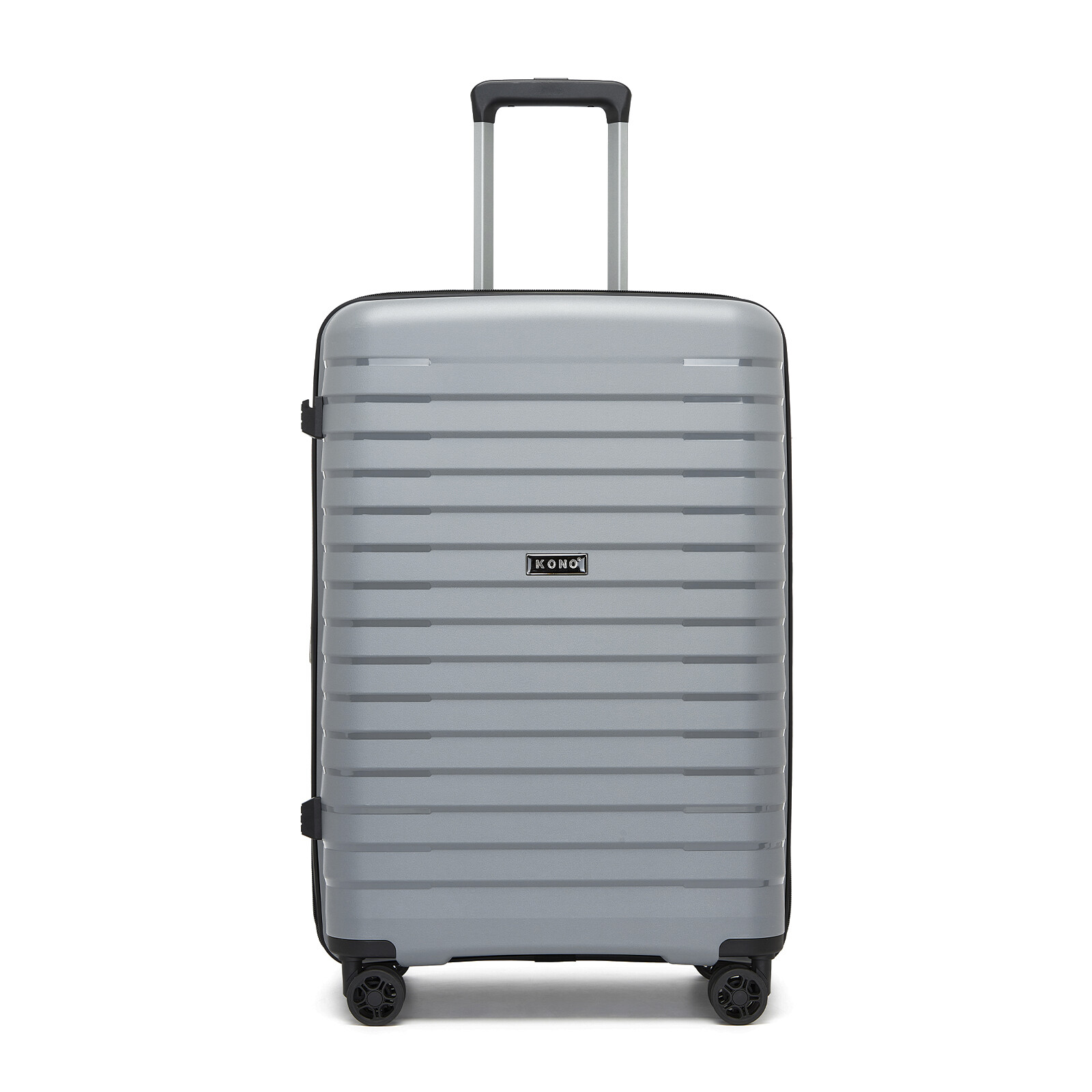 Rozšíriteľný polypropylénový kufor Kono 76 L - sivý