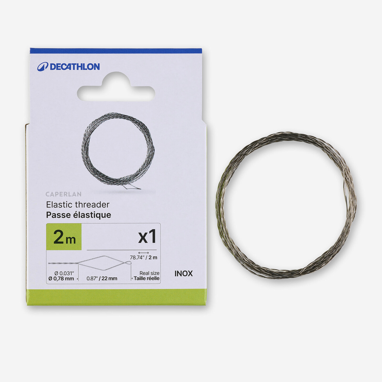 Prevliekač gumičky z nehrdzavejúcej ocele PF-PA ET 2 m