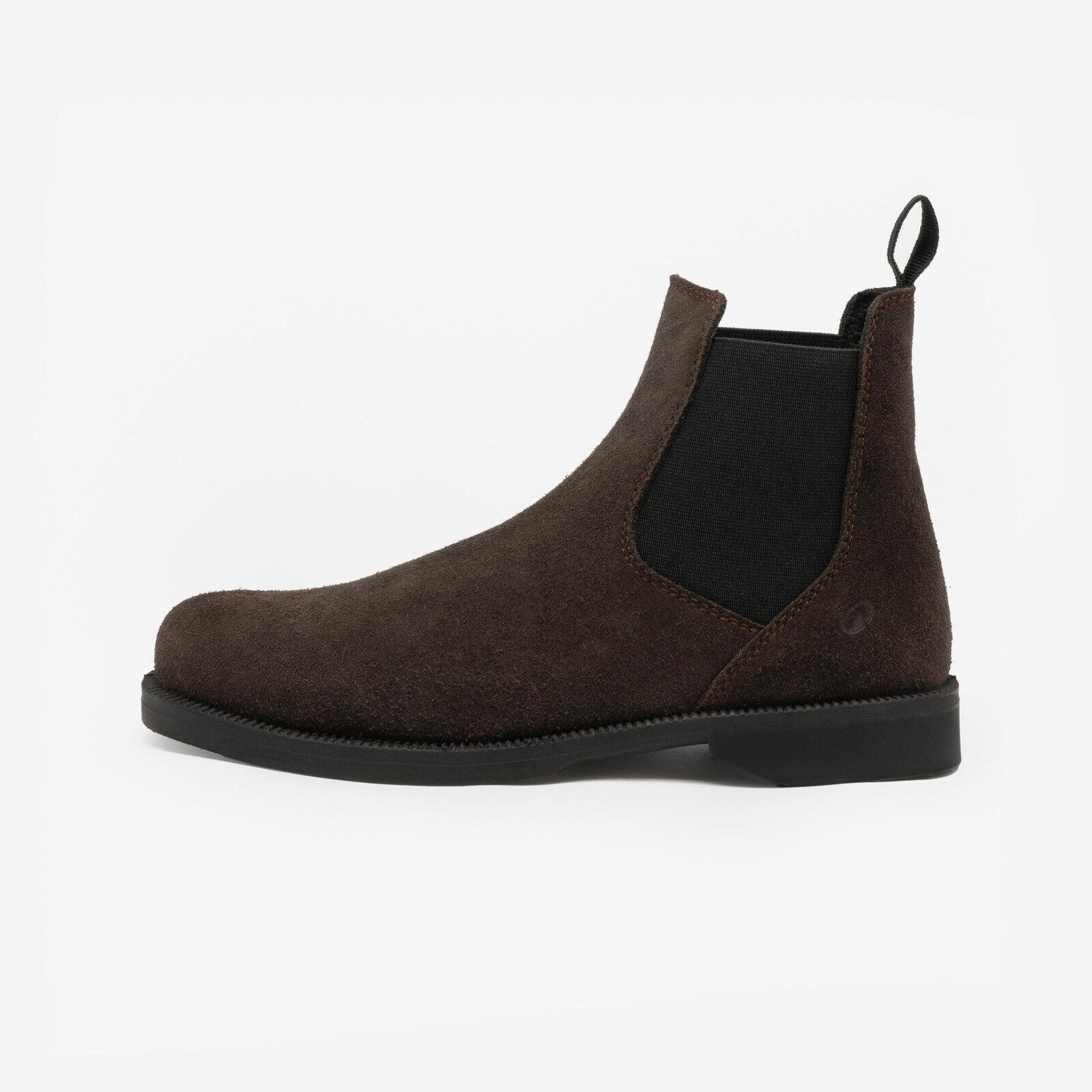 Jazdecká obuv z brúsenej kože 500 hnedá