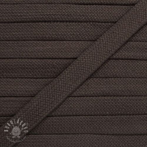 Bavlnená šnúra plochá 13 mm mocha