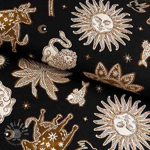 Dekoračná látka jacquard Pygmalion noir