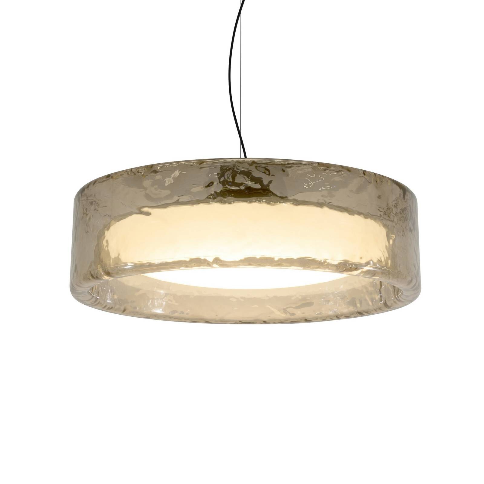 MARSET LED závesné svietidlo Ringo, Ø 90 cm, dymovo sivá, plast