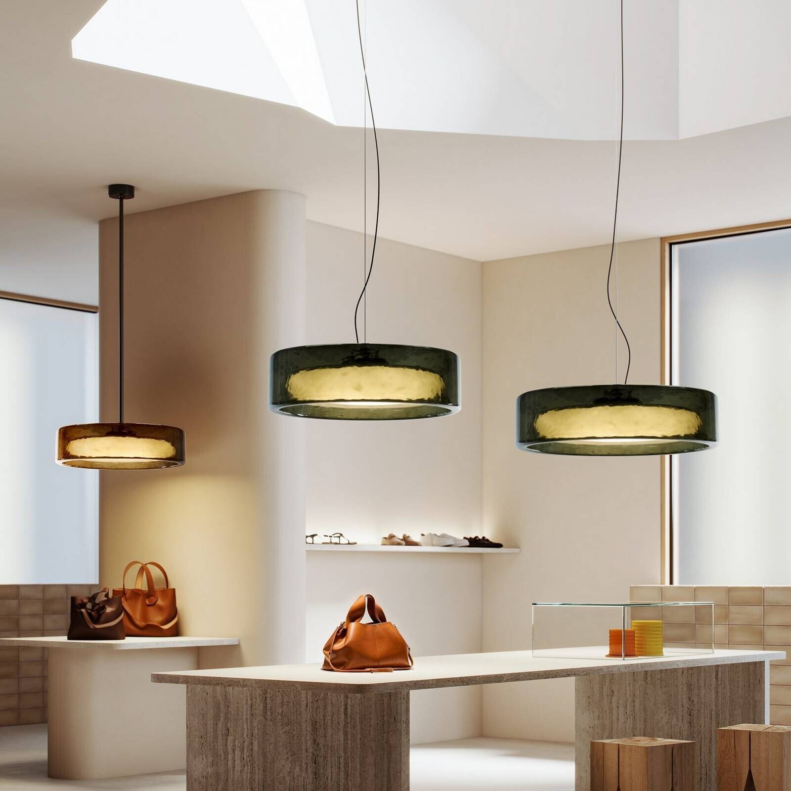 MARSET LED závesné svietidlo Ringo, Ø 70 cm, tmavošedá