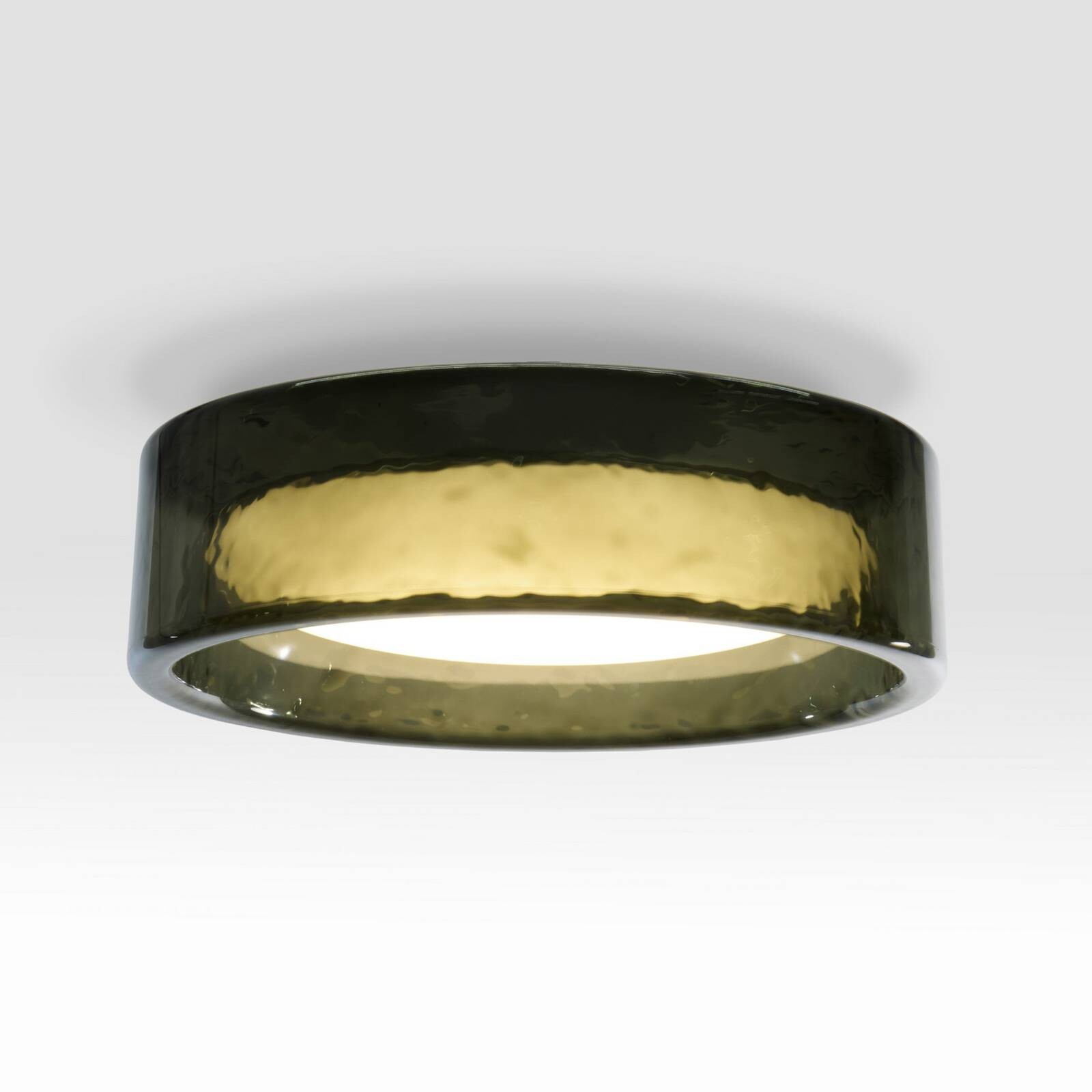 MARSET stropné LED svetlo Ringo, Ø 90 cm, zelené, plast, CCT