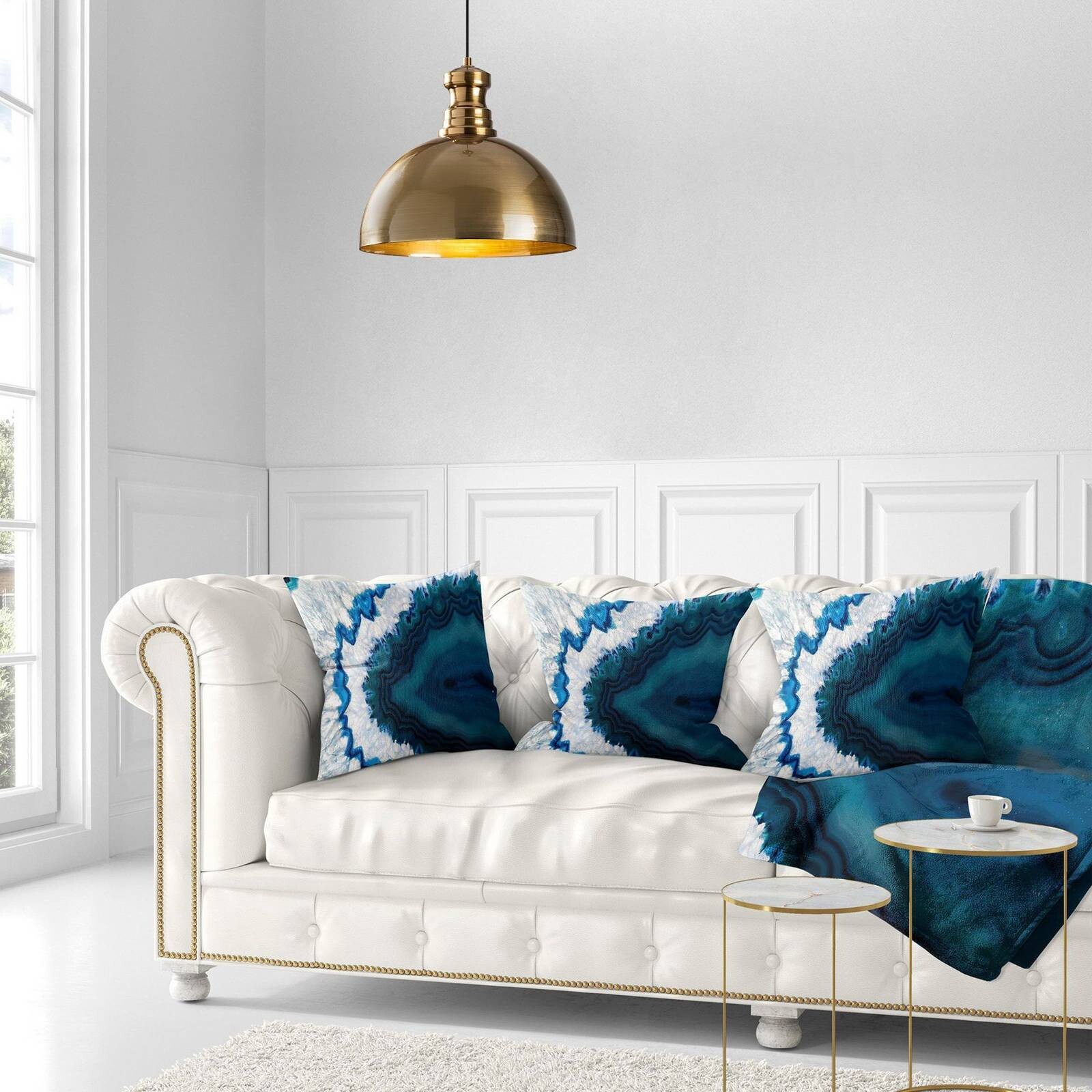 Závesné svietidlo Berceste, zlatá farba, kov, Ø 40 cm, E27