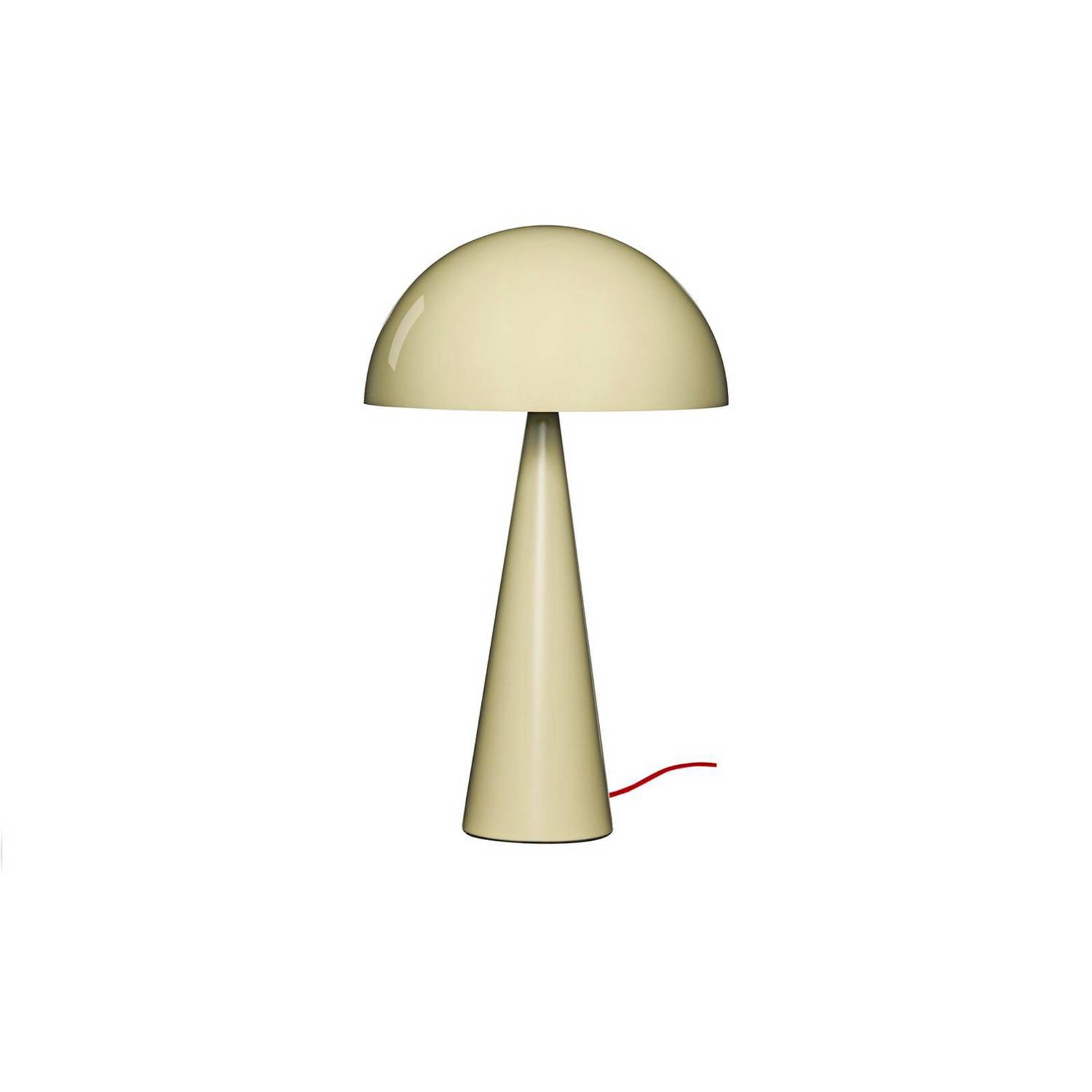 HÜBSCH stolová lampa Mush, piesková, kov, výška 50 cm