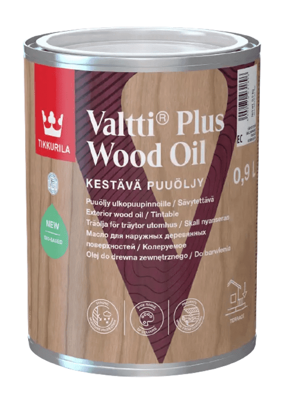 VALTTI PLUS WOOD OIL - Vodou riediteľný olej na exteriérové drevo (zákazkové miešanie) TVT 5050 - mesi, 0,9 L