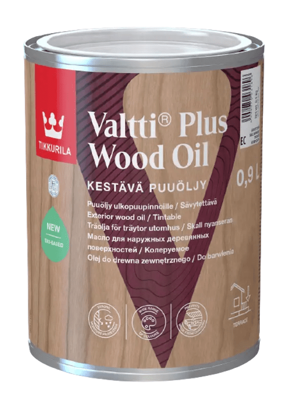 VALTTI PLUS WOOD OIL - Vodou riediteľný olej na exteriérové drevo (zákazkové miešanie) TVT 5050 - mesi, 9 L