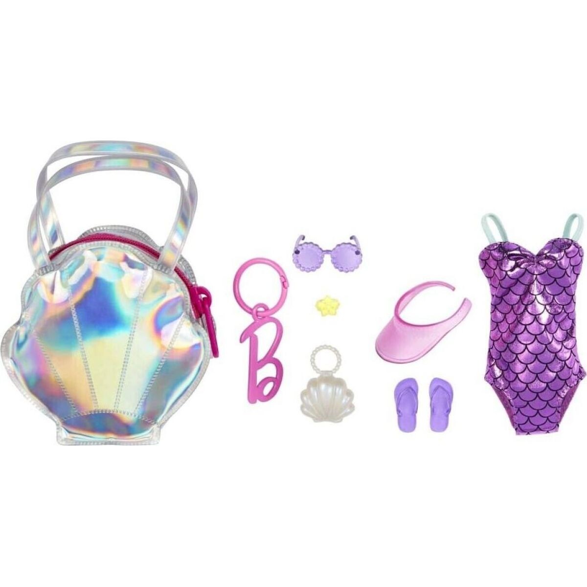 Mattel Barbie Set príslušenstvo pre bábiku s kabelkou v tvare srdca