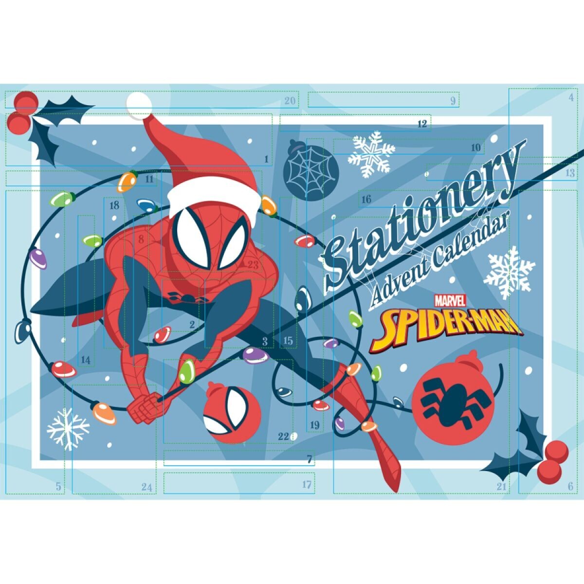 Spiderman adventný kalendár (papierenský)