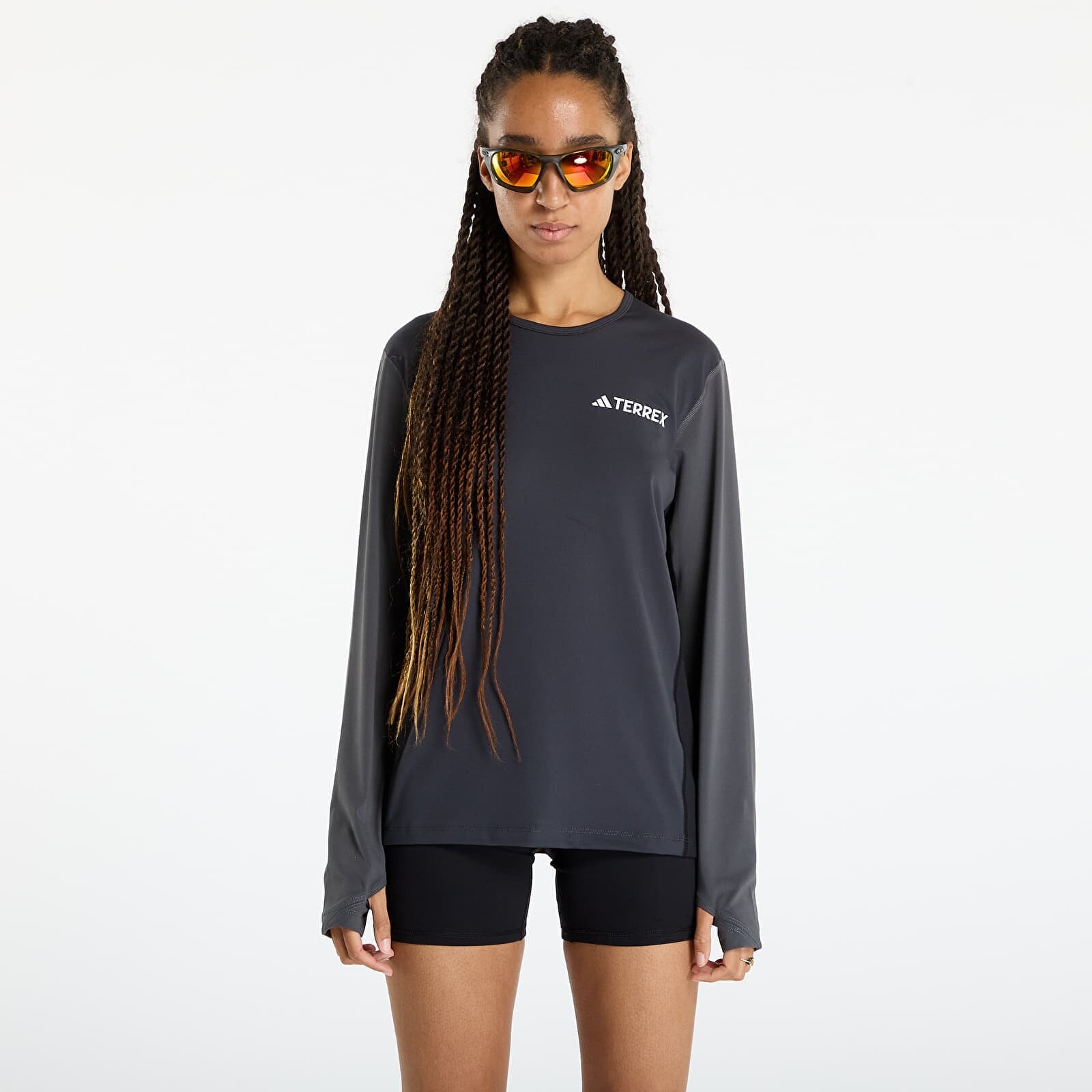 Tričko adidas Terrex Multi Synthetic Base Layer Long Sleeve Carbon L