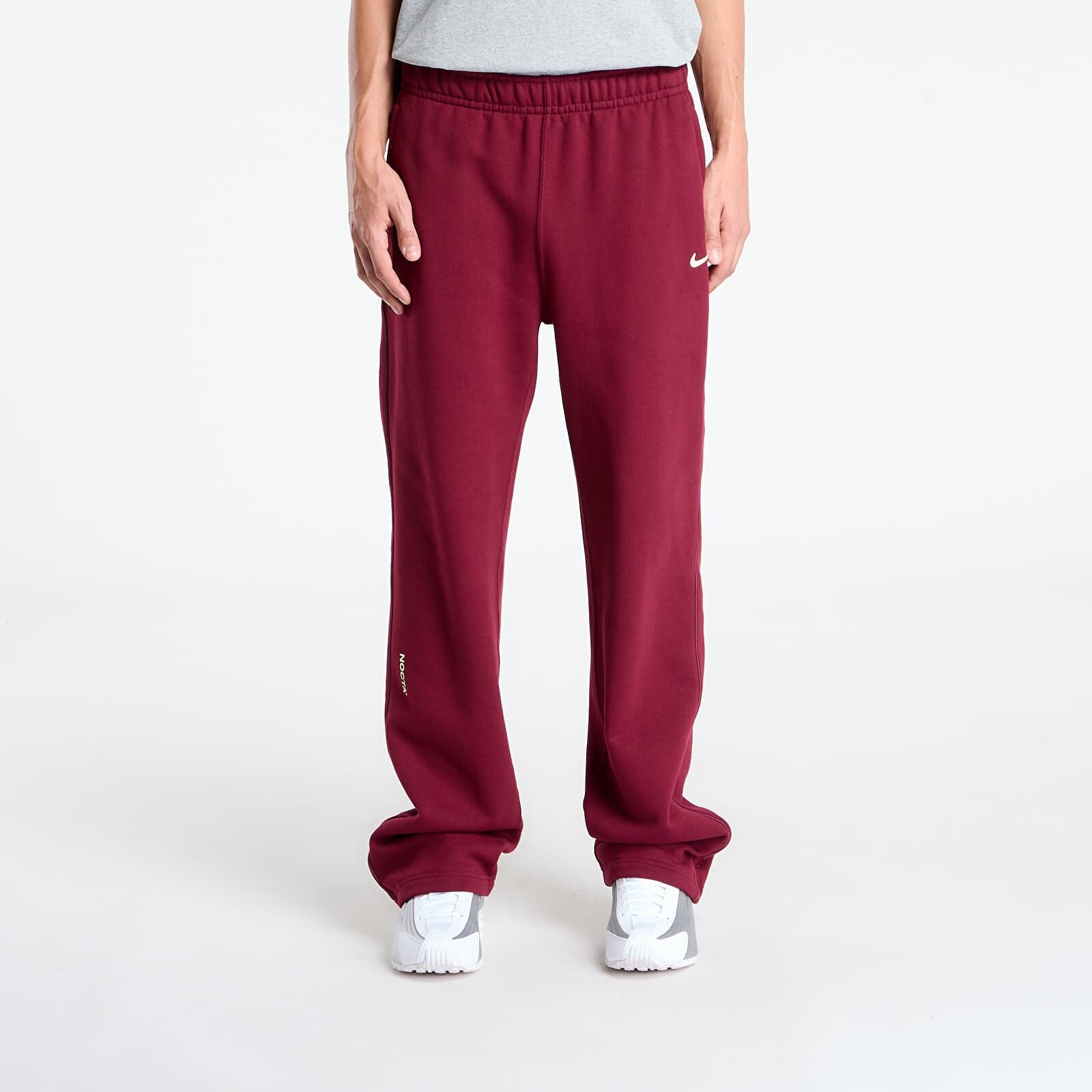 Tepláky Nike x NOCTA Fleece CS Open-Hem Sweatpants Dark Beetroot/ Adobe/ Citron Tint M